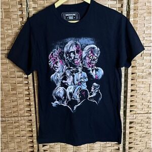 Super Rare Fright Rags Zombie Apocalypse Graphic TShirt M‎ Black Horror Sci Fi